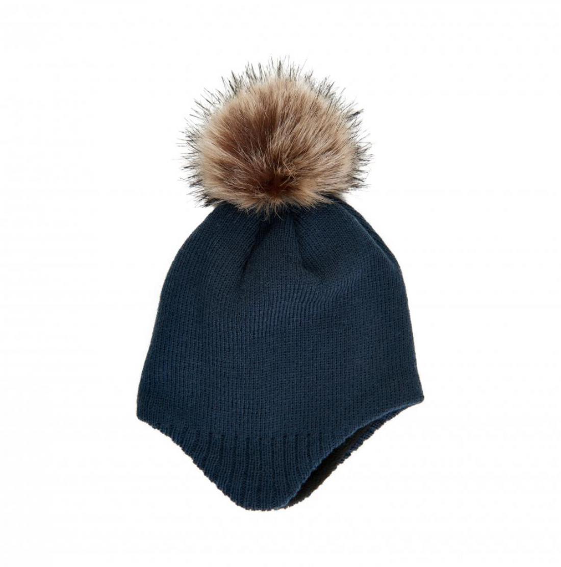 baby hat w. detachable fur, total eclipse, size 50