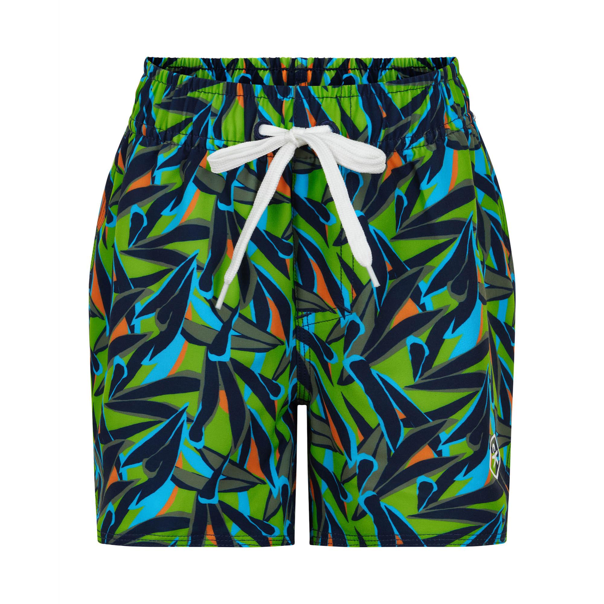 Swim shorts short AOP, jasmine green
