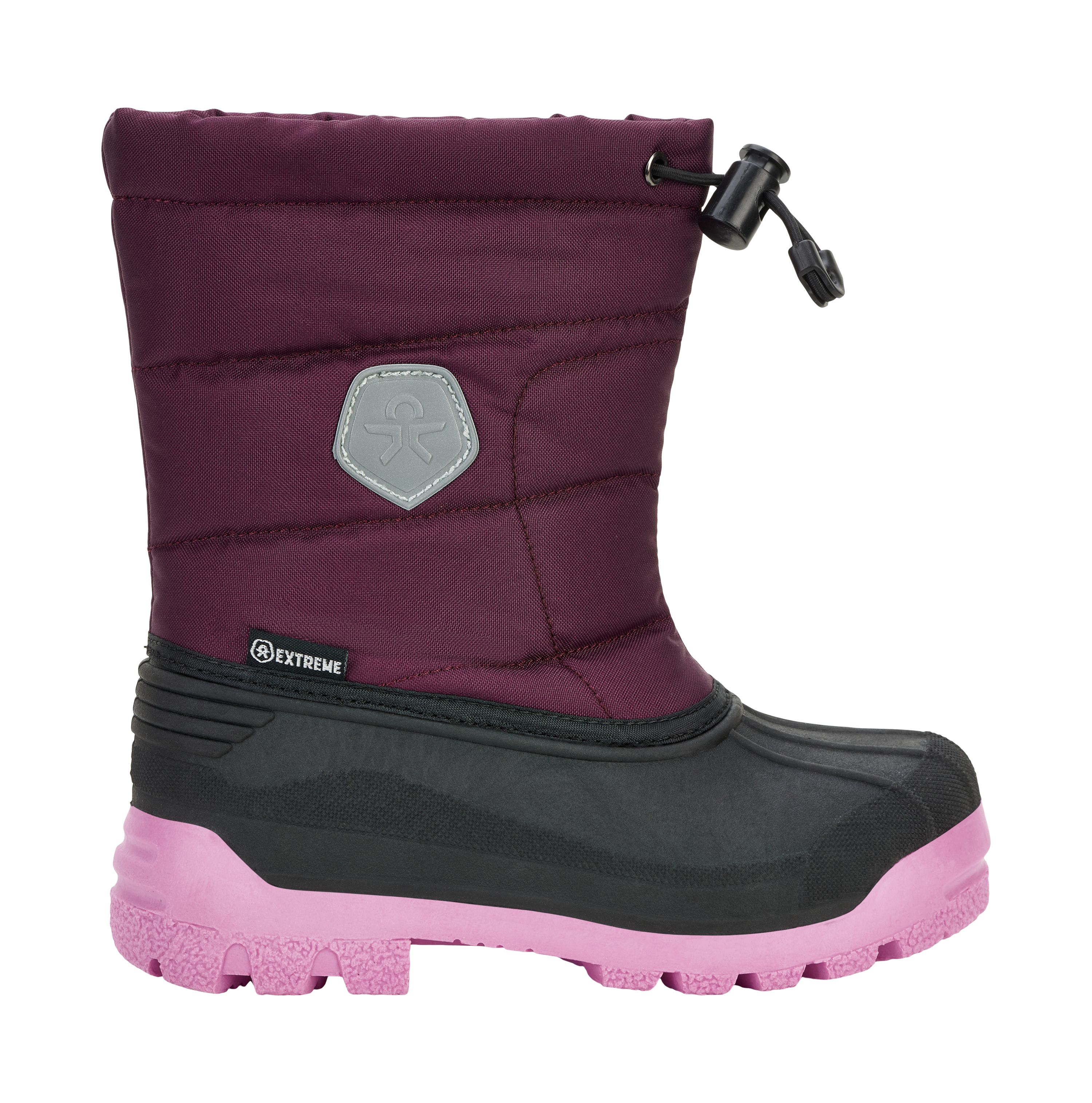 Boots, melange, WP, potent purple, size 35